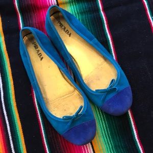 Blue Suede (PRADA) Shoes